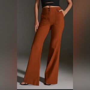 Maeve Naomi Flare Burnt Orange / Terracotta Pants Size 0